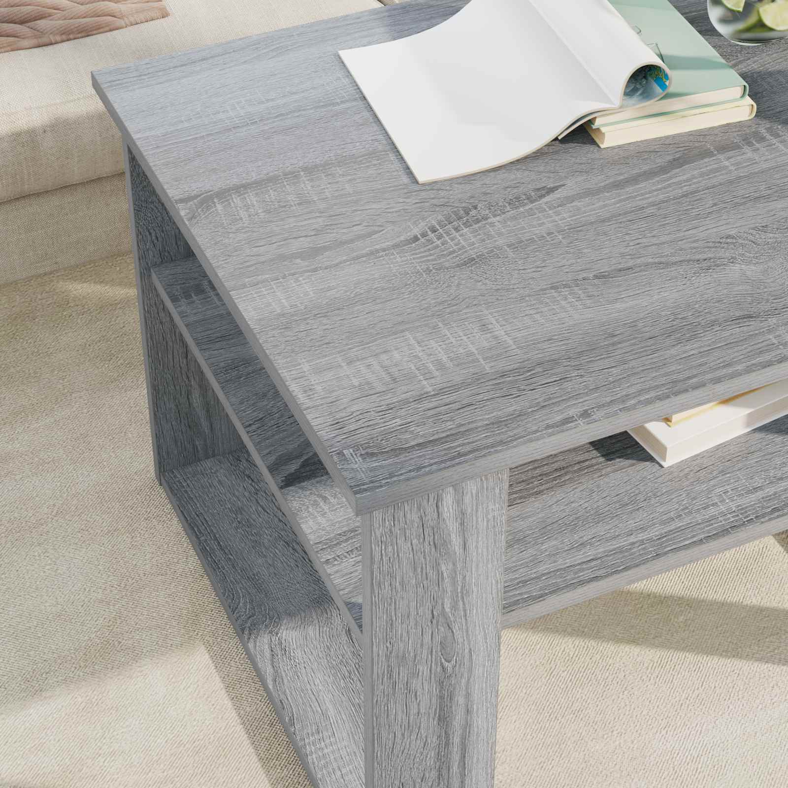 Tavolino da salotto Grigio Sonoma 64 x 54 x 44 cm 8000145