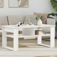 Tavolino da salotto Bianco 96 x 54 x 44 cm Legno multistrato 8000148