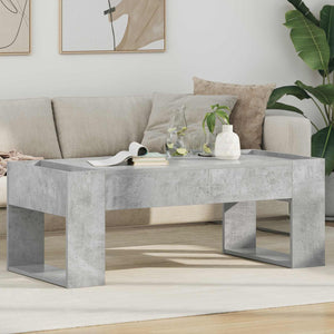 Tavolino da salotto Grigio cemento 110 x 50 x 41 cm 8000159