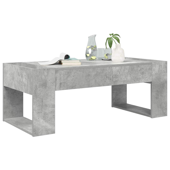 Tavolino da salotto Grigio cemento 110 x 50 x 41 cm 8000159