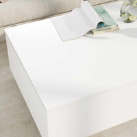 Tavolino da salotto Bianco 95 x 55 x 31 cm Legno multistrato 8000180