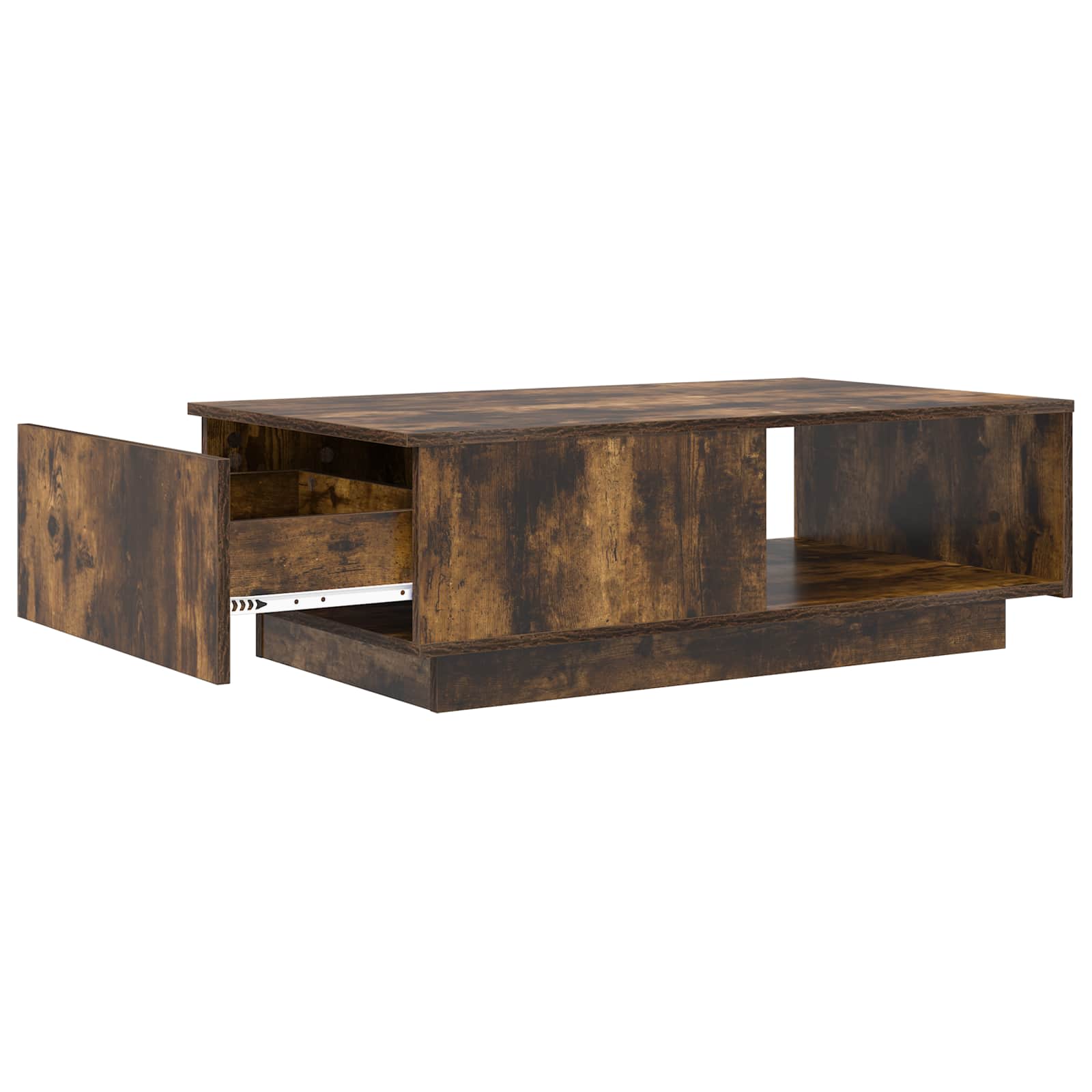 Tavolino da salotto con cassetto Rovere fumé 95 x 55 x 31 cm 8000184