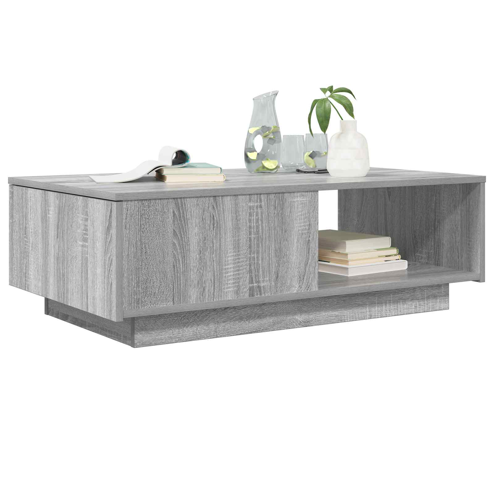 Tavolino da salotto con cassetto Grigio Sonoma 95 x 55 x 31 cm 8000185