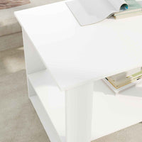 Tavolino da salotto Bianco 72 x 50 x 50 cm Legno multistrato 8000188