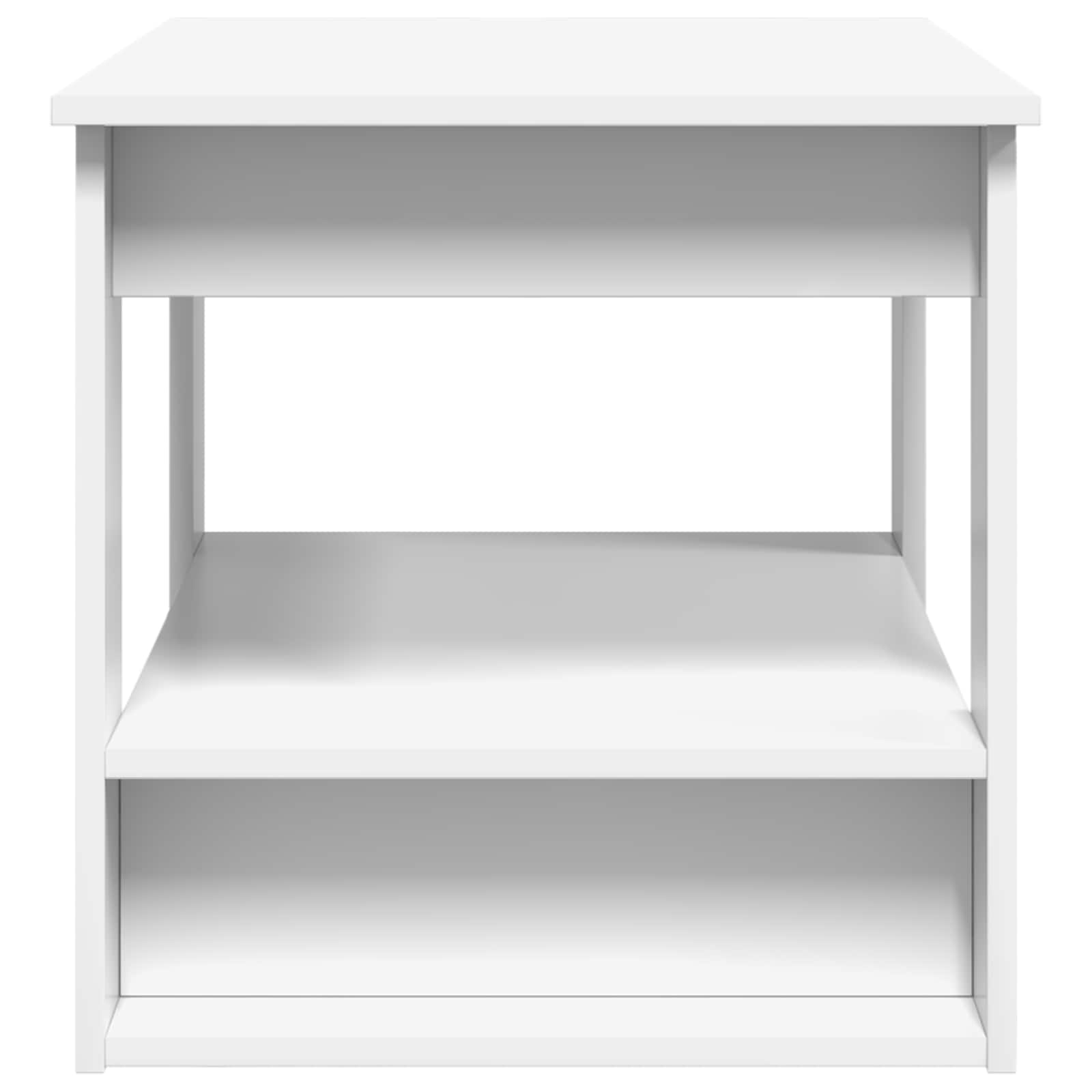 Tavolino da salotto Bianco 72 x 50 x 50 cm Legno multistrato 8000188