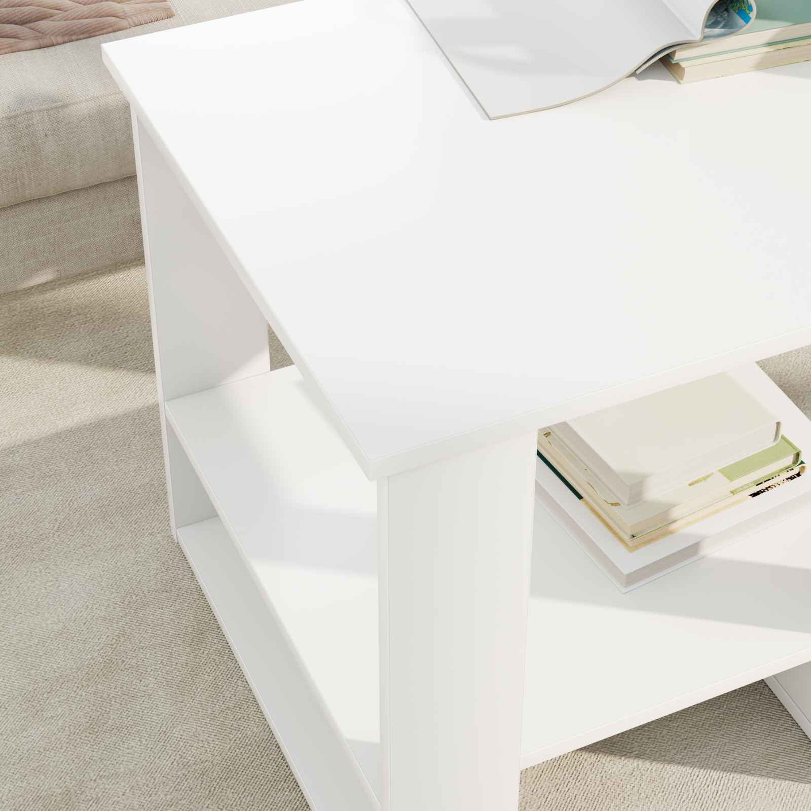 Tavolino da salotto Bianco 51 x 50 x 50 cm Legno multistrato 8000196