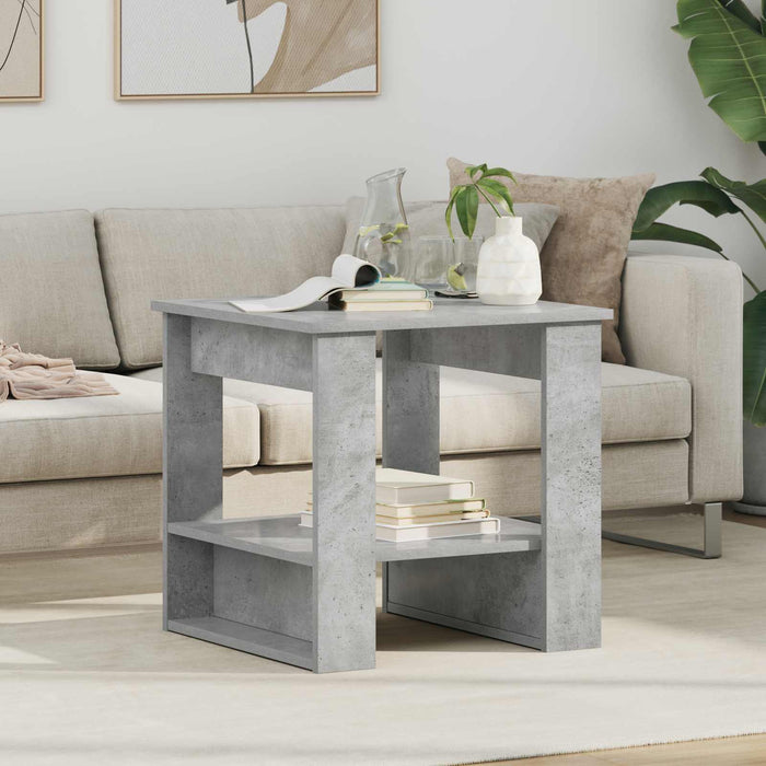 Tavolino da salotto Grigio cemento 51 x 50 x 50 cm 8000199