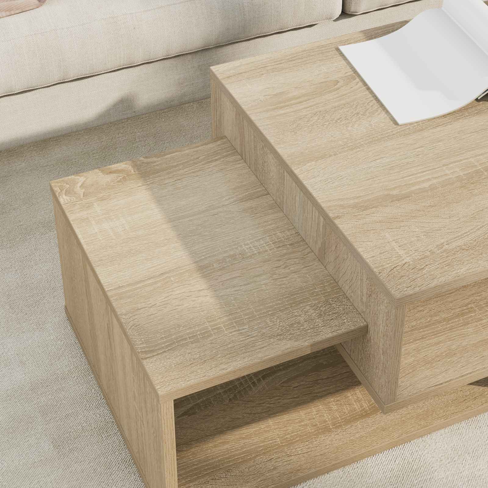 Tavolino da salotto Rovere Sonoma 105 x 50 x 32,5 cm 8000206