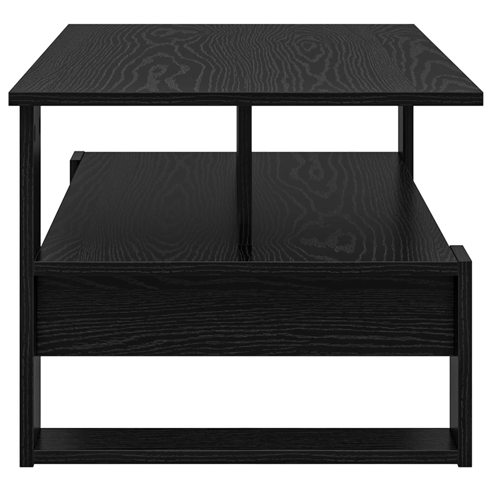 Tavolino da salotto Rovere Nero 90 x 50 x 40 cm 8000213