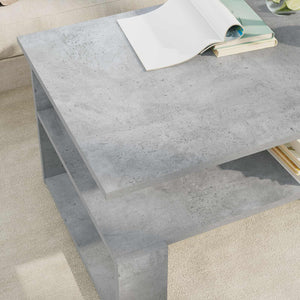 Tavolino da salotto Grigio cemento 90 x 50 x 40 cm 8000215