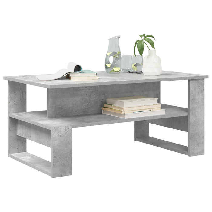 Tavolino da salotto Grigio cemento 90 x 50 x 40 cm 8000215