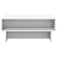 Tavolino da salotto Bianco 80 x 46 x 35 cm Legno multistrato 8000220