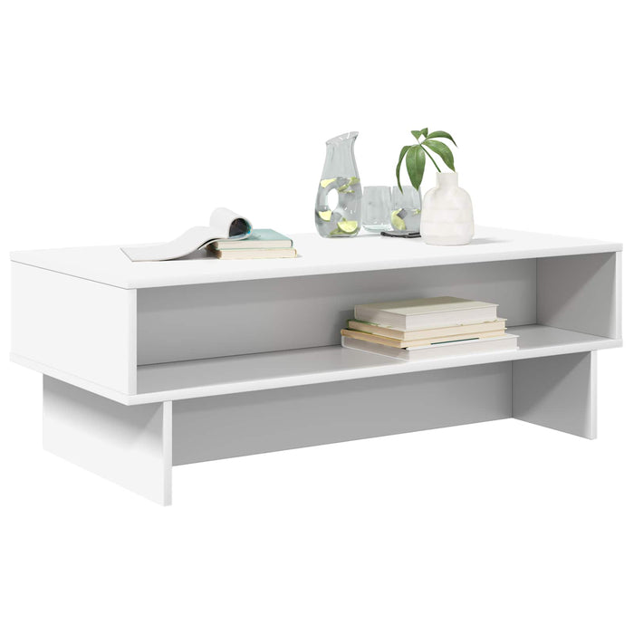 Tavolino da salotto Bianco 100 x 46 x 35 cm Legno multistrato 8000236