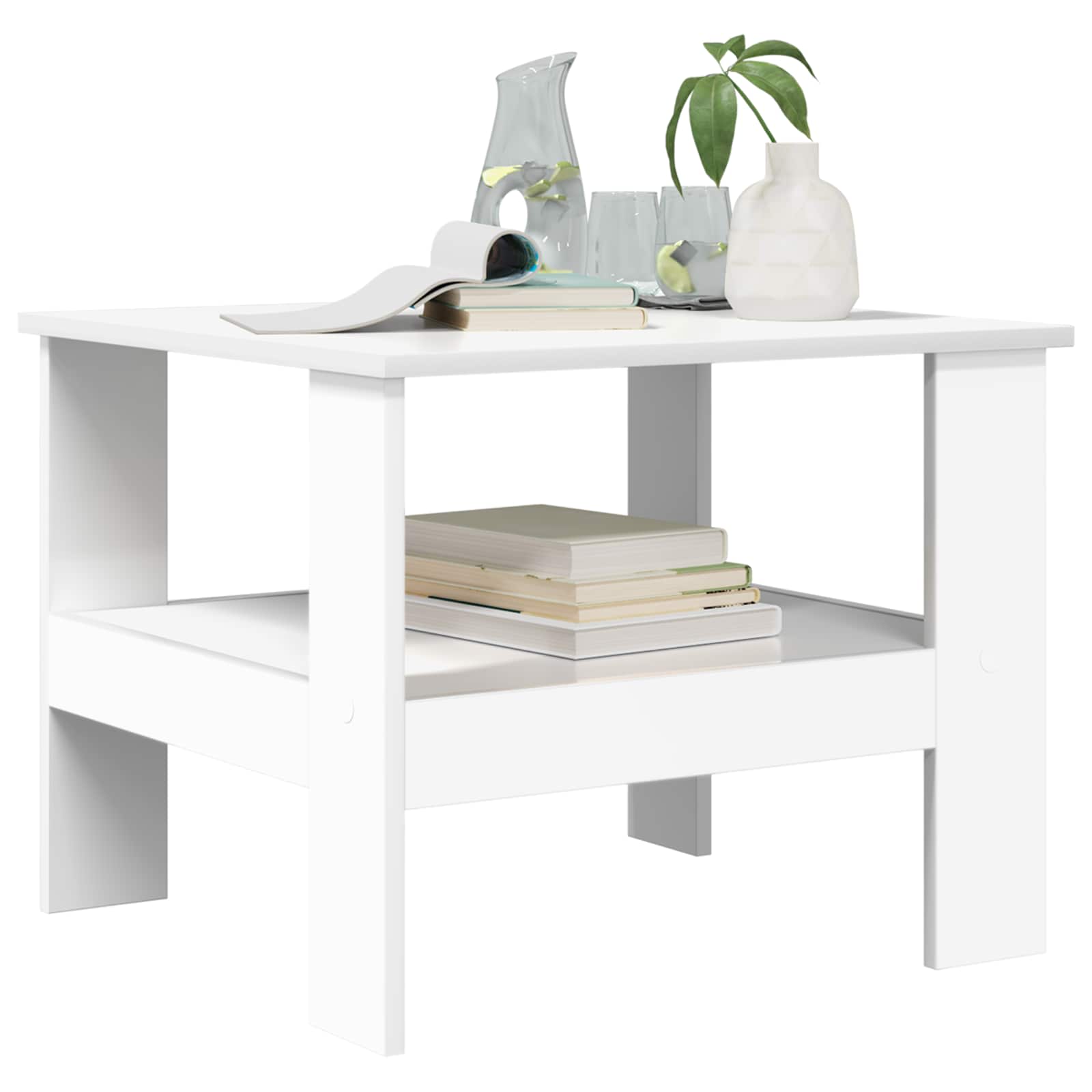 Tavolino da salotto Bianco 57 x 55 x 45 cm Legno multistrato 8000244