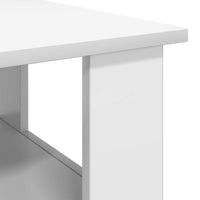 Tavolino da salotto Bianco 90 x 50 x 45 cm Legno multistrato 8000252