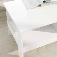 Tavolino da salotto Bianco 90 x 50 x 45 cm Legno multistrato 8000252