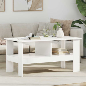 Tavolino da salotto Bianco 90 x 50 x 45 cm Legno multistrato 8000252