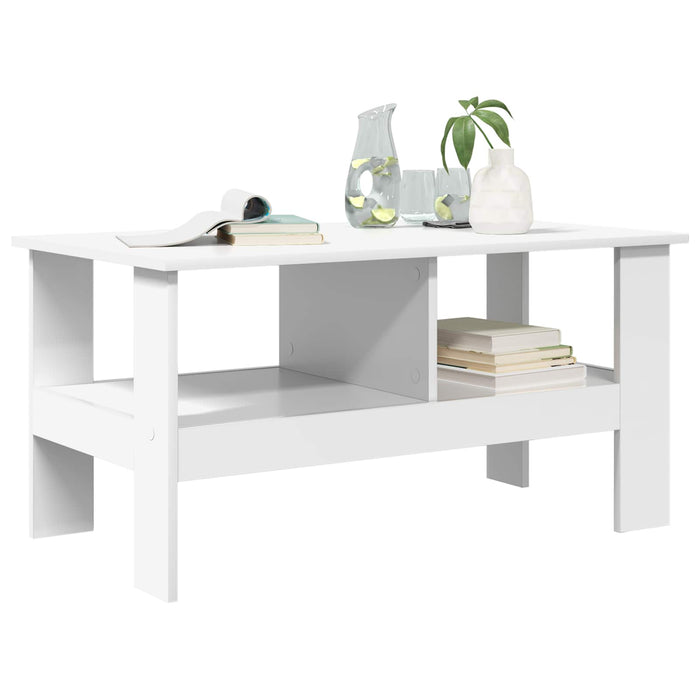 Tavolino da salotto Bianco 90 x 50 x 45 cm Legno multistrato 8000252