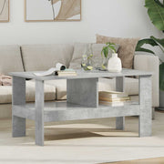 Tavolino da salotto Grigio cemento 90 x 50 x 45 cm 8000255