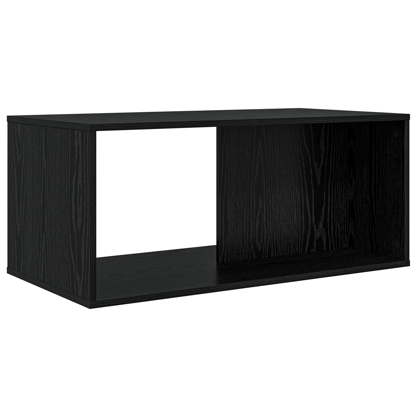 Set di Tavolini da Caffè 2 pcs Rovere Nero Legno multistrato 8000261