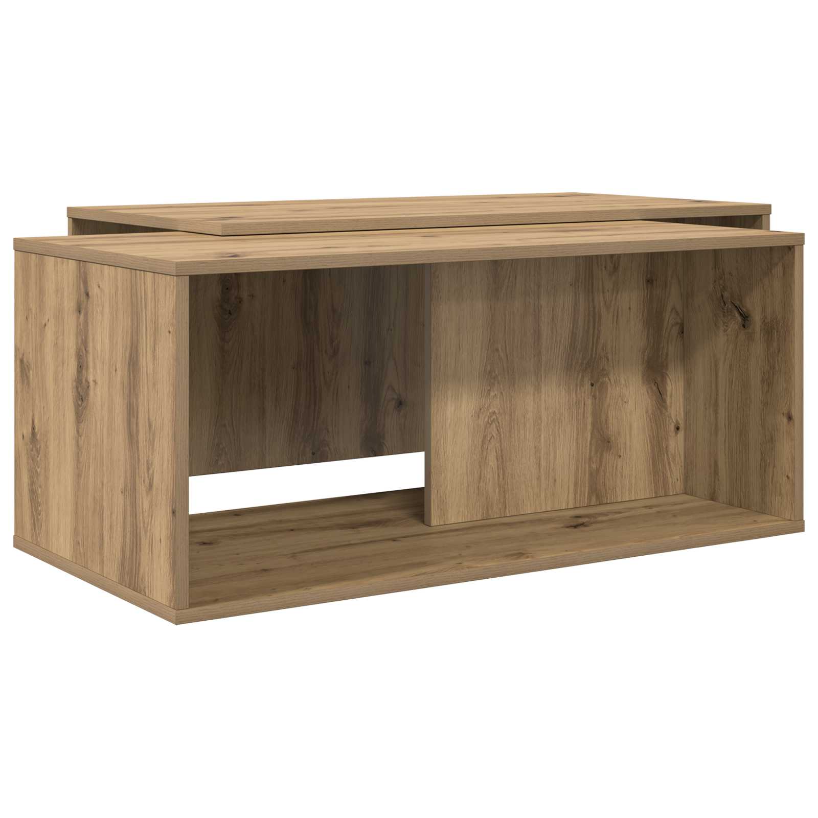 Set di Tavolini da Caffè 2 pcs Rovere artigianale 8000267