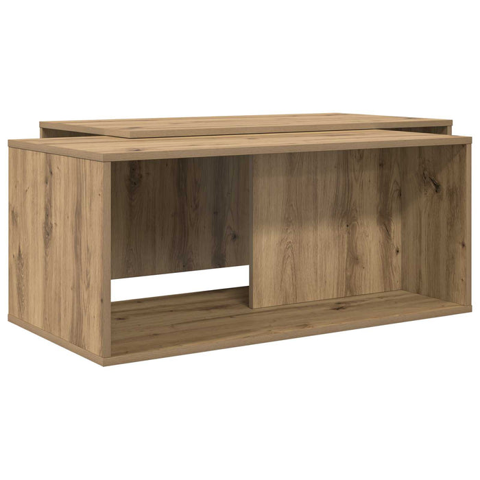 Set di Tavolini da Caffè 2 pcs Rovere artigianale 8000267