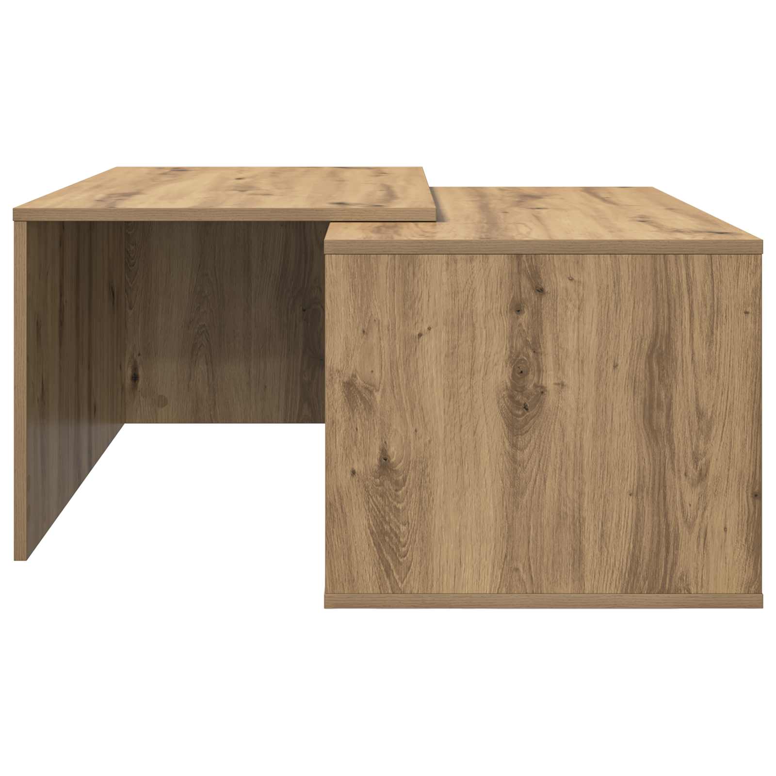 Set di Tavolini da Caffè 2 pcs Rovere artigianale 8000267