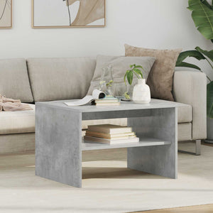 Tavolino da salotto Grigio cemento 60 x 50 x 40 cm 8000271