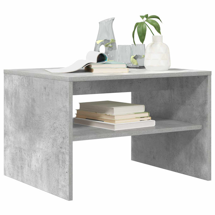 Tavolino da salotto Grigio cemento 60 x 50 x 40 cm 8000271