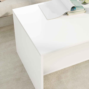 Tavolino da salotto Bianco 80 x 50 x 40 cm Legno multistrato 8000276