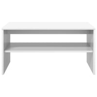 Tavolino da salotto Bianco 80 x 50 x 40 cm Legno multistrato 8000276