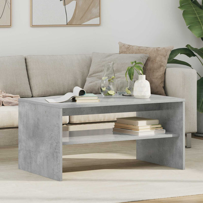 Tavolino da salotto Grigio cemento 80 x 50 x 40 cm 8000279
