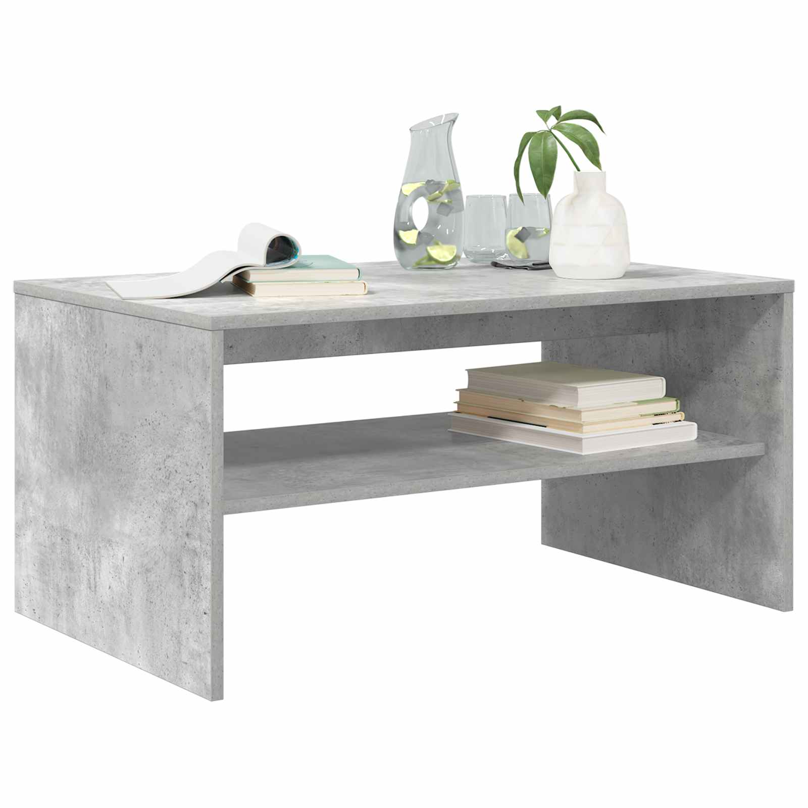 Tavolino da salotto Grigio cemento 80 x 50 x 40 cm 8000279