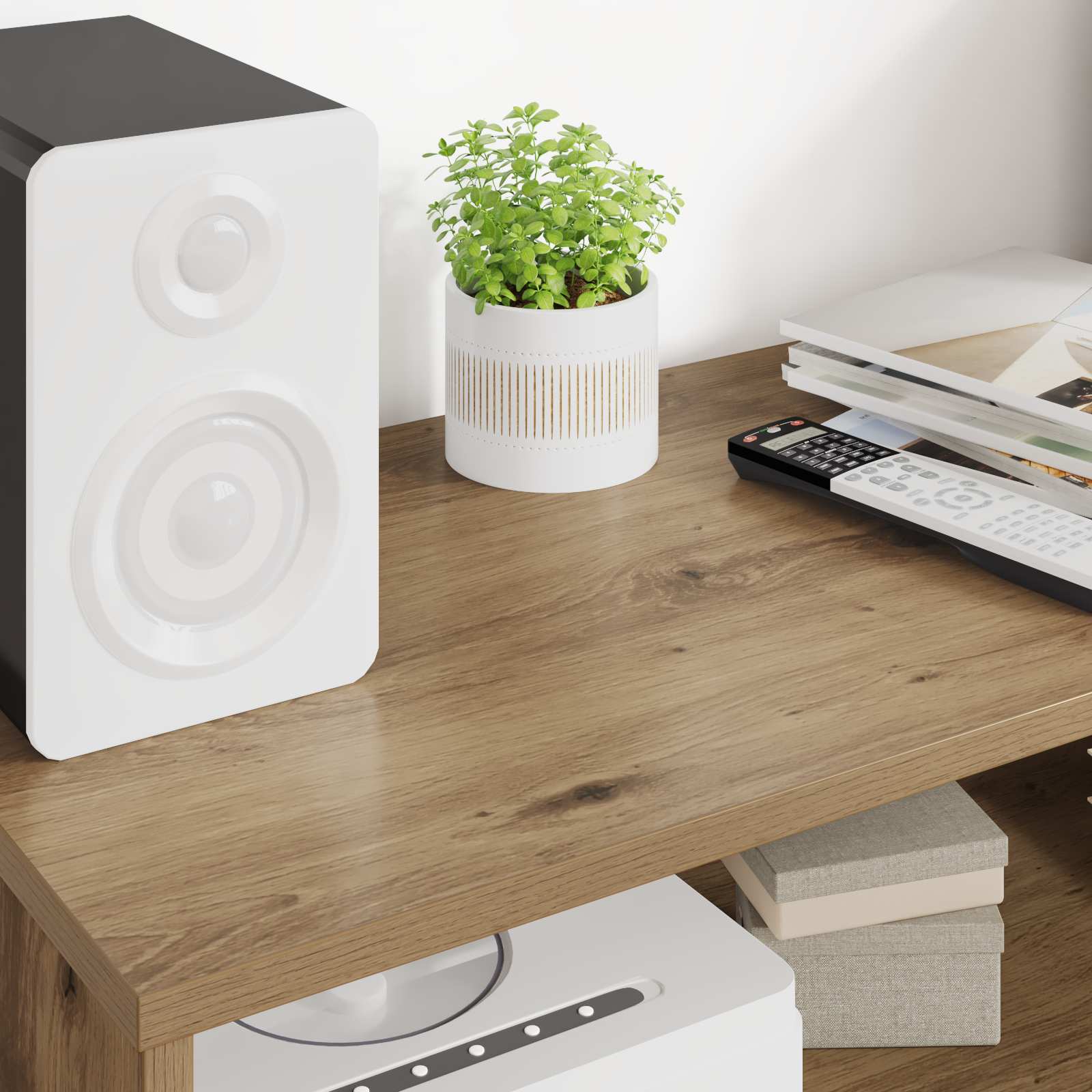 Mobile TV Rovere artigianale 80 x 35 x 40 cm Legno multistrato 8000307