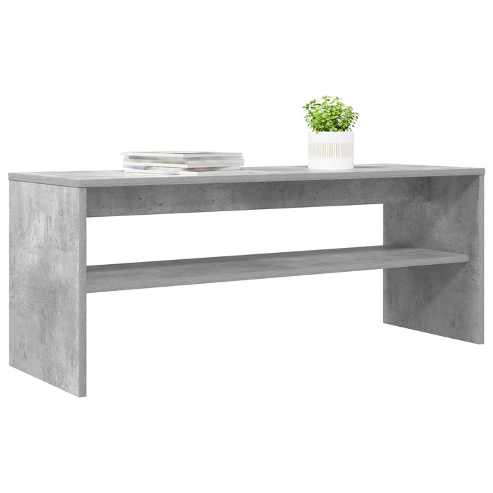 Mobile TV Grigio cemento 100 x 35 x 40 cm Legno multistrato 8000311