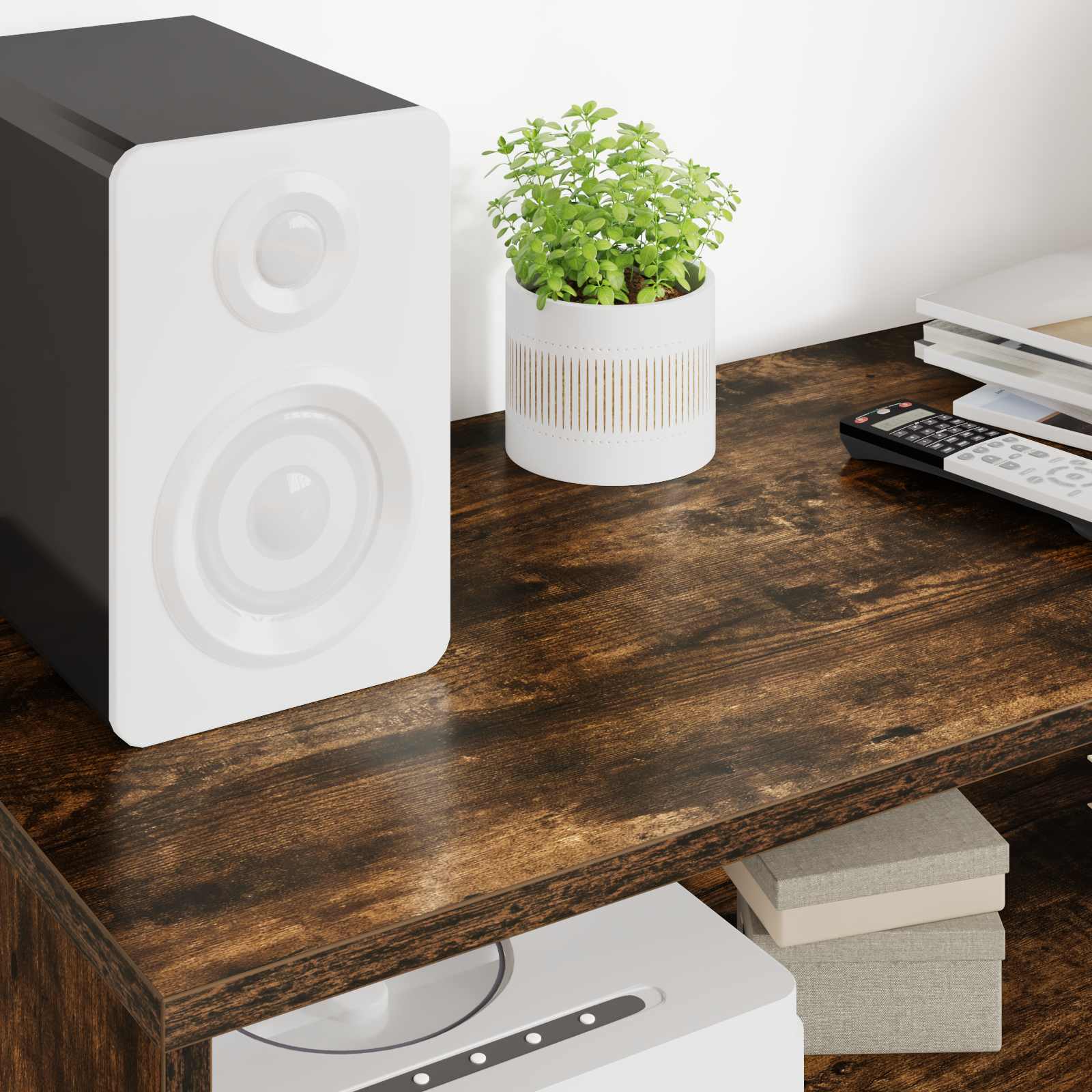 Mobile TV Rovere fumé 100 x 35 x 40 cm Legno multistrato 8000312