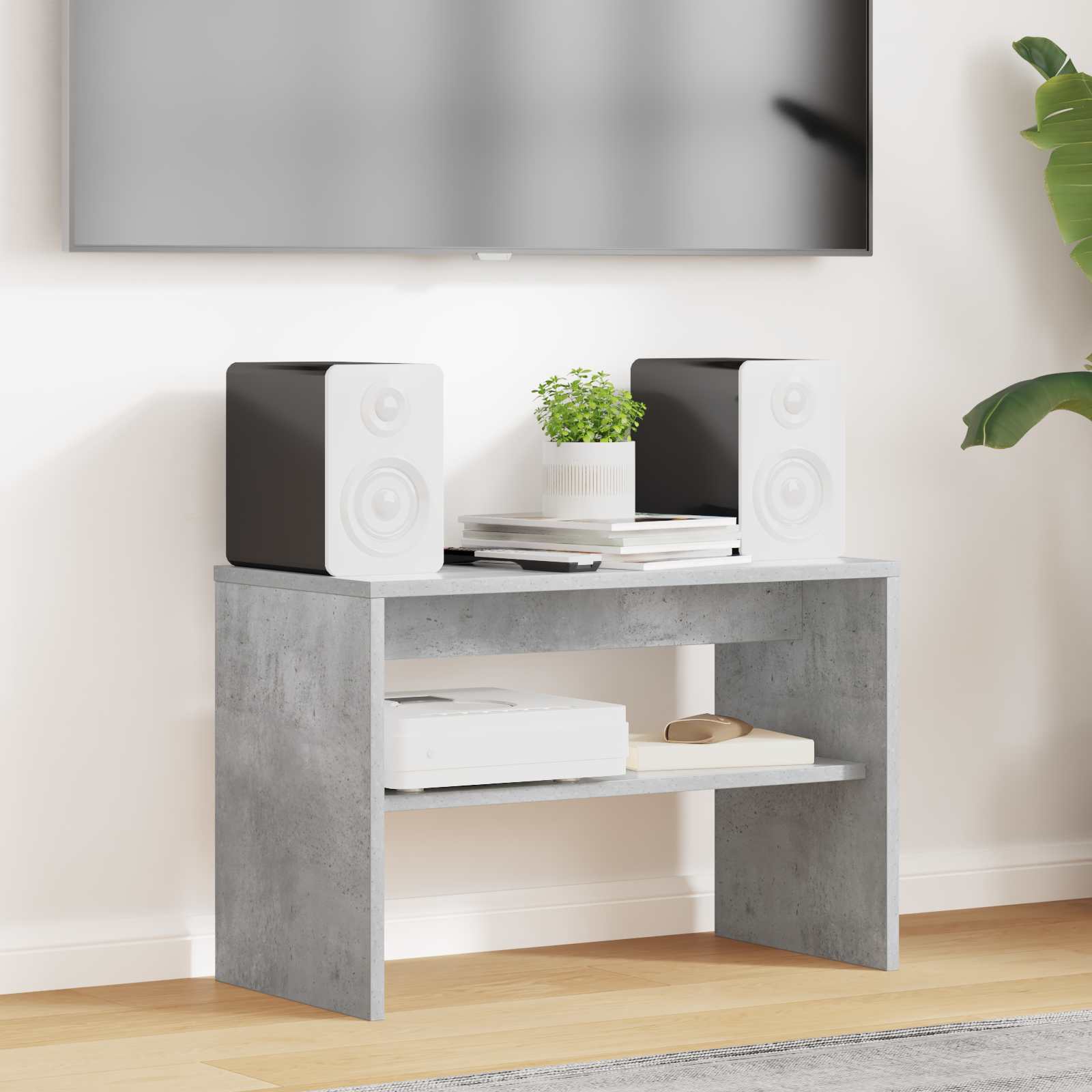 Mobile TV Grigio cemento 60 x 30 x 40 cm Legno multistrato 8000319