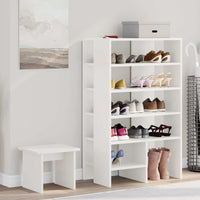Mobile per scarpe 2 pcs Bianco Legno multistrato 8000380