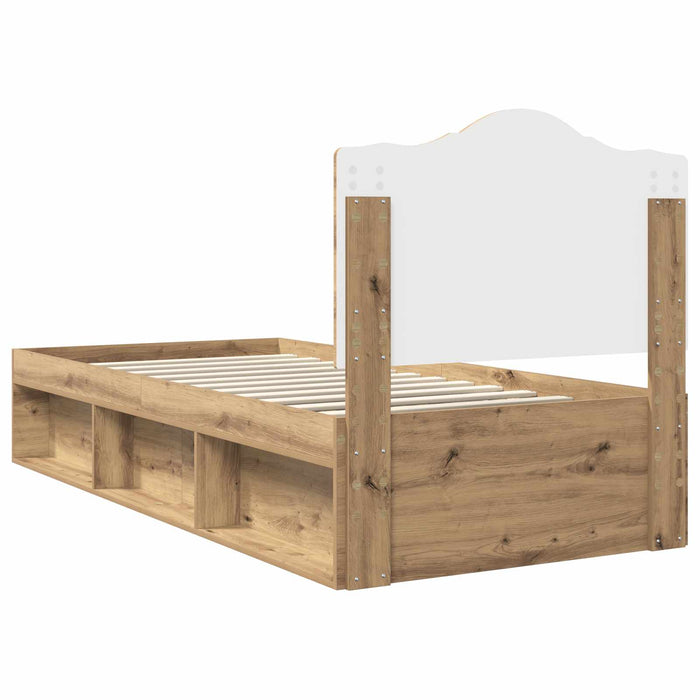 Struttura del letto Rovere Artigianale 100 x 200 cm 3413352