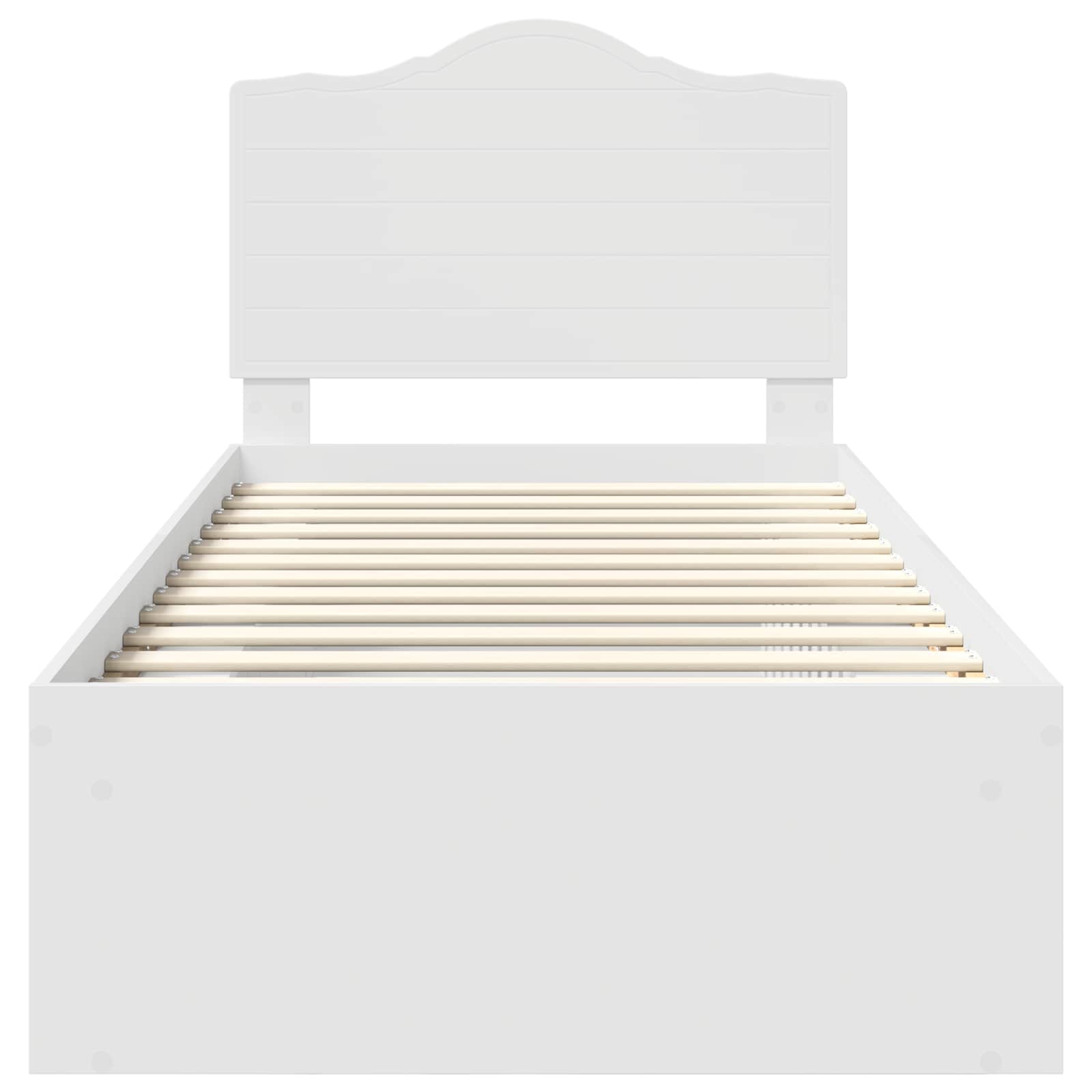 Struttura del letto Bianco 90 x 200 cm Pino massello 3413353