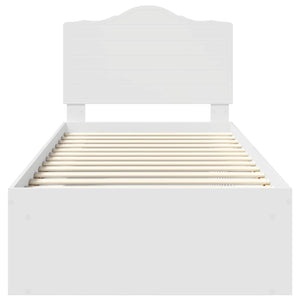 Struttura del letto Bianco 90 x 200 cm Pino massello 3413353