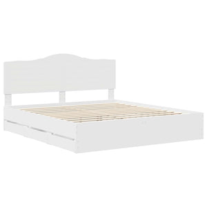 Struttura del letto Bianco 200 x 200 cm Legno Ingegnerizzato 3413380