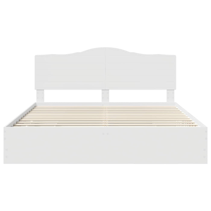 Struttura del letto Bianco 200 x 200 cm Legno Ingegnerizzato 3413380