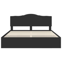 Struttura del letto Nero 200 x 200 cm Legno Ingegnerizzato 3413381