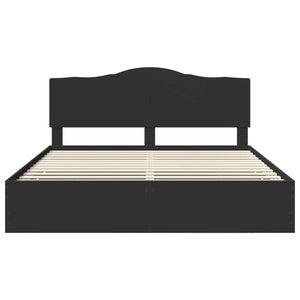 Struttura del letto Nero 200 x 200 cm Legno Ingegnerizzato 3413381