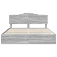 Struttura del letto con cassetto Grigio Sonoma 200 x 200 cm 3413385