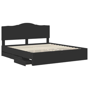 Struttura del letto Nero 180 x 200 cm Legno Ingegnerizzato 3413388