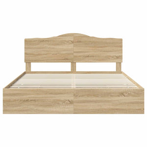 Struttura del letto con cassetto Rovere Sonoma 180 x 200 cm 3413389