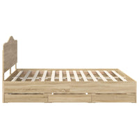 Struttura del letto con cassetto Rovere Sonoma 180 x 200 cm 3413389