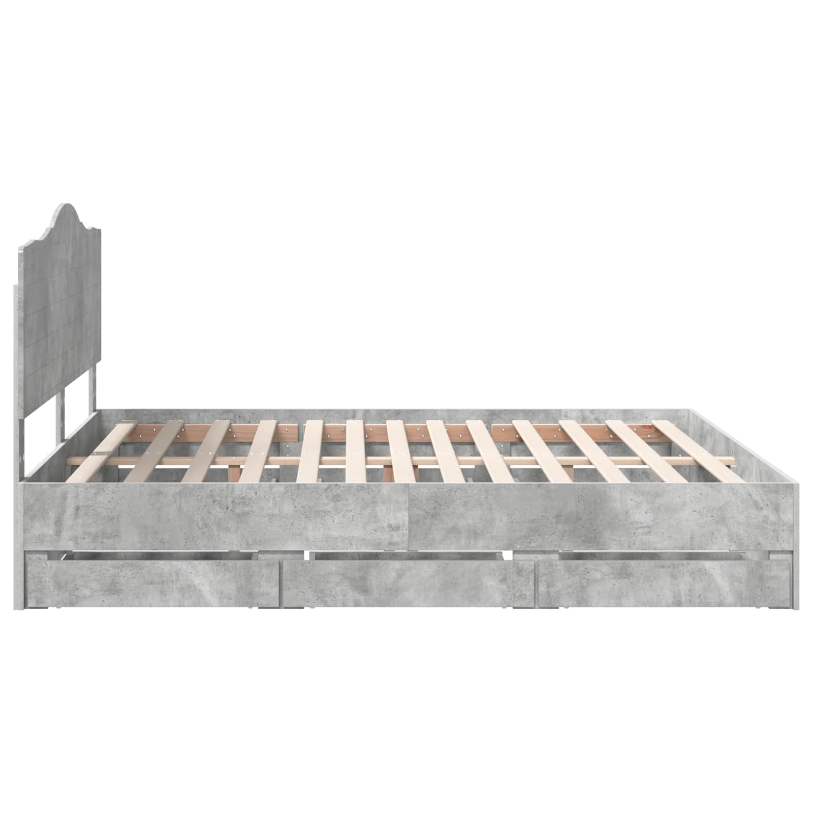 Struttura del letto con cassetto Grigio cemento 180 x 200 cm 3413390